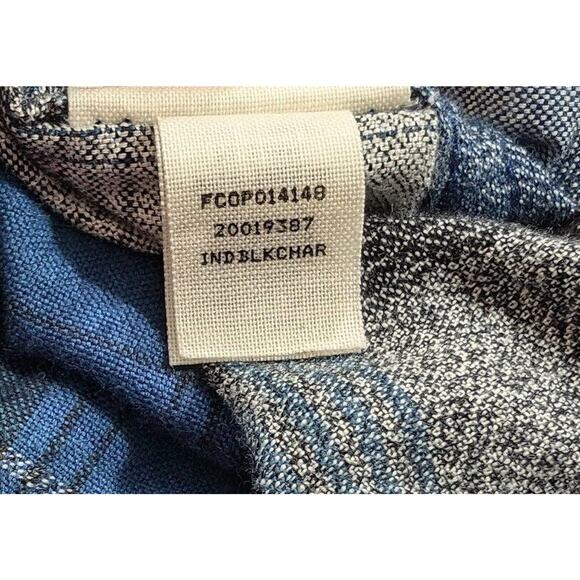 Filson Indigo Black Charcoal Plaid Rustic Oxford Shirt Men's Size XS - Picture 6 of 7